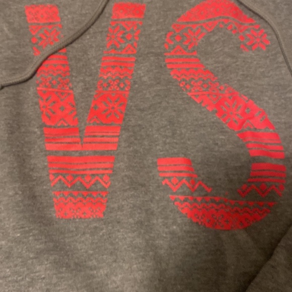 Victoria secret grey and red hoodie size medium - Picture 3 of 5